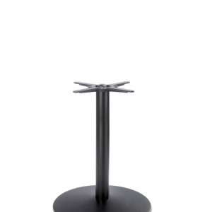 Dome- Type Black metal table base - Round (Round Tube)