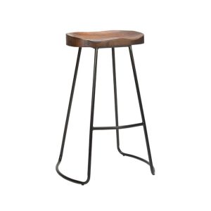 Saddle Highchair - Black Solid Wooden