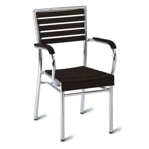 Monaco Armchair - No Wood (Dark)
