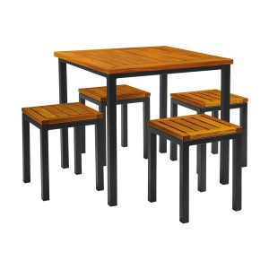 Ice Low Stool Dining Set