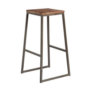 Style High Stool - Wooden Seat Pad